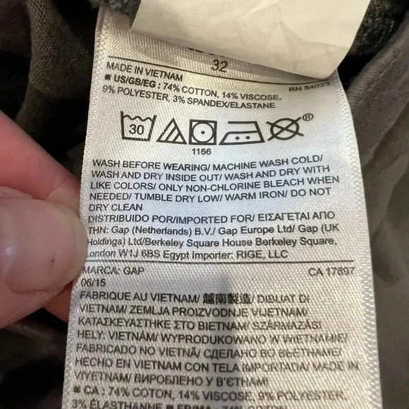 Gap true skinny high rise sateen pants shark fin gray 32s 32 short - Picture 10 of 13